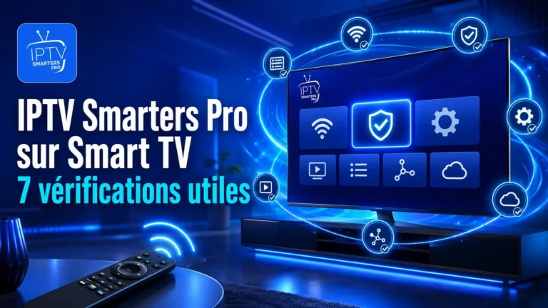 IPTV Smarters Pro sur Smart TV avec 7 vérifications utiles