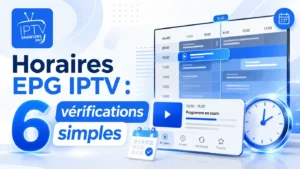 Horaires EPG IPTV : 6 vérifications simples pour vérifier le guide des programmes