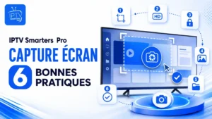 IPTV Smarters Pro capture écran avec 6 bonnes pratiques illustrées