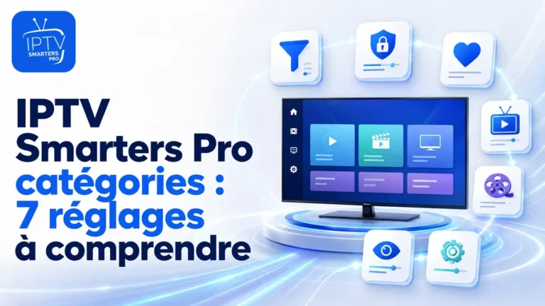 IPTV Smarters Pro catégories : illustration des 7 réglages à comprendre