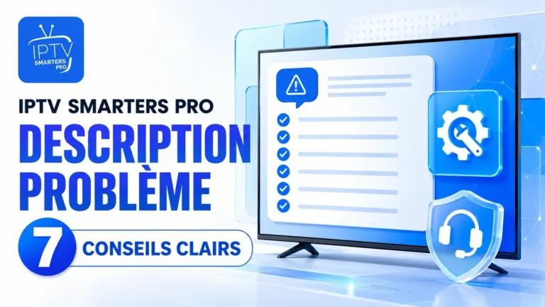 IPTV Smarters Pro description problème : 7 conseils clairs