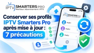 Conserver ses profils IPTV Smarters Pro après mise à jour grâce à 7 précautions pour protéger ses accès et paramètres