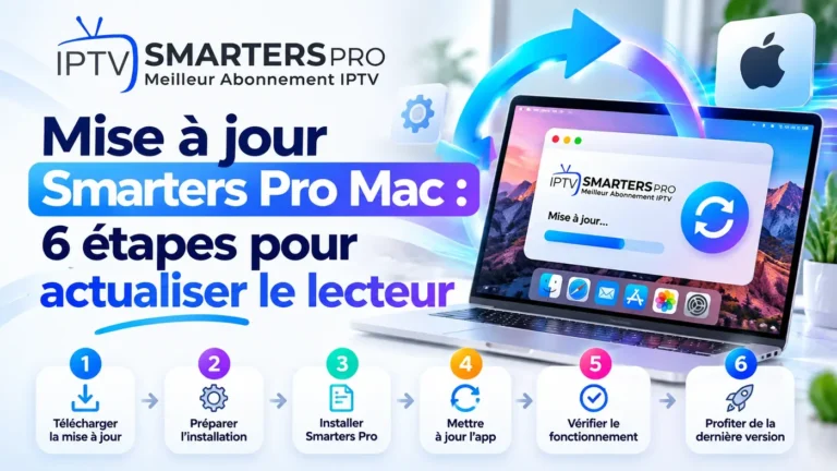 Mise à jour Smarters Pro Mac : 6 étapes pour actualiser le lecteur sur macOS