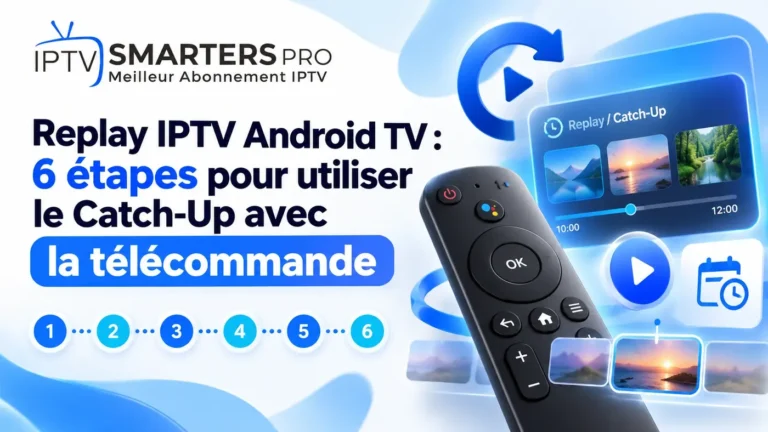 Replay IPTV Android TV avec Catch-Up et télécommande