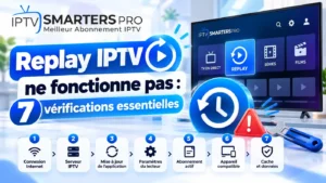 Replay IPTV ne fonctionne pas : 7 vérifications essentielles