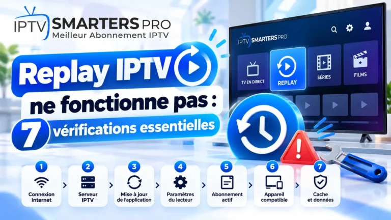Replay IPTV ne fonctionne pas : 7 vérifications essentielles